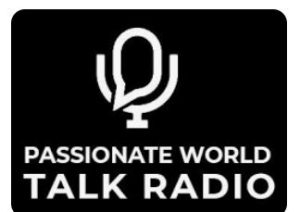 Podcast logo for passionate world talk radio with jacklyn ryan